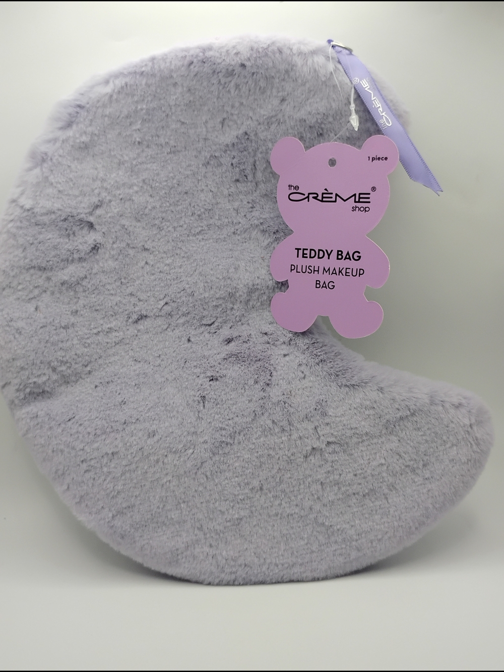 🌜The Crème Shop Teddy Bag Plush Makeup Pouch (Over The Moon - Lavender Moon) 🌛